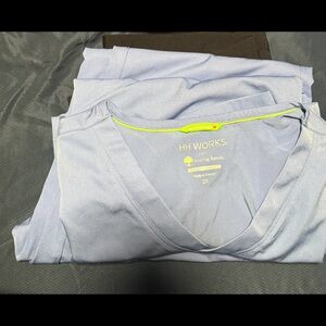 HH Works Light Blue Scrub Top/Bottom Set